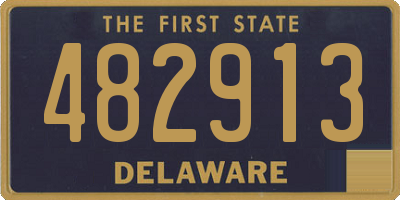 DE license plate 482913