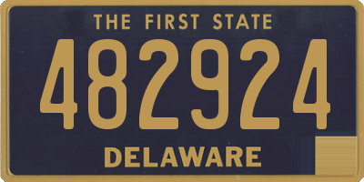 DE license plate 482924