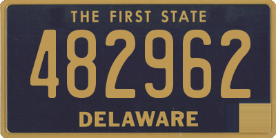 DE license plate 482962