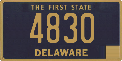 DE license plate 4830