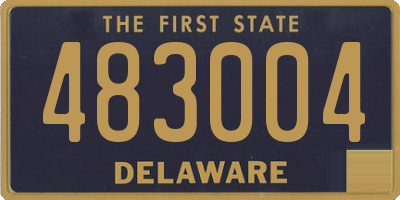 DE license plate 483004