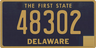 DE license plate 48302