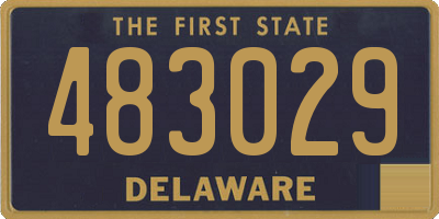 DE license plate 483029