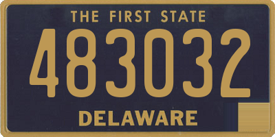 DE license plate 483032