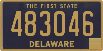 DE license plate 483046