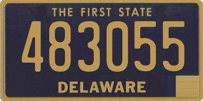 DE license plate 483055