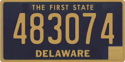 DE license plate 483074