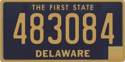 DE license plate 483084