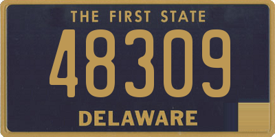 DE license plate 48309