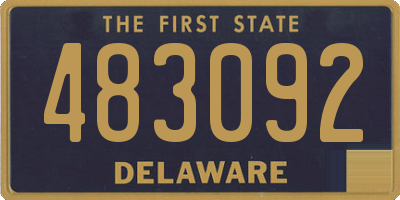 DE license plate 483092