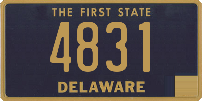 DE license plate 4831