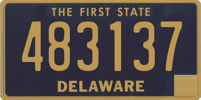 DE license plate 483137