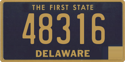 DE license plate 48316