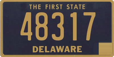 DE license plate 48317