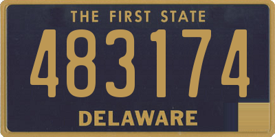 DE license plate 483174