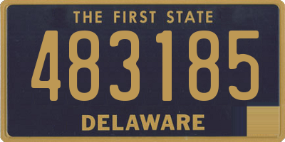 DE license plate 483185
