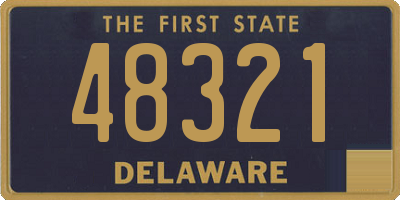 DE license plate 48321