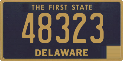 DE license plate 48323
