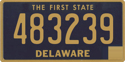 DE license plate 483239