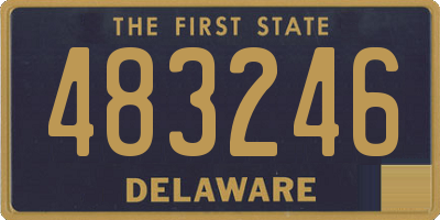 DE license plate 483246