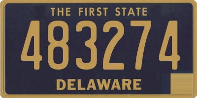 DE license plate 483274