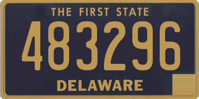DE license plate 483296