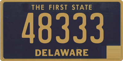 DE license plate 48333