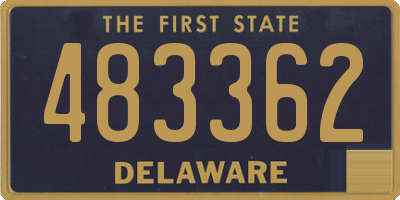 DE license plate 483362