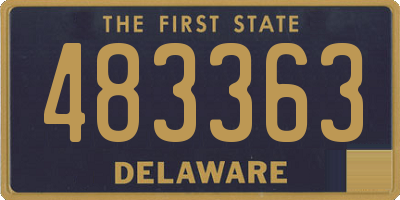 DE license plate 483363