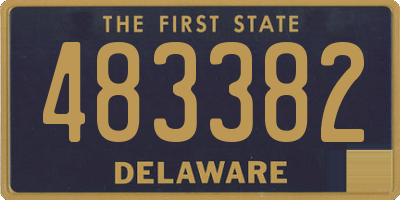 DE license plate 483382