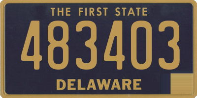 DE license plate 483403