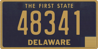 DE license plate 48341