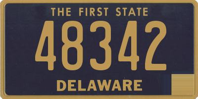 DE license plate 48342