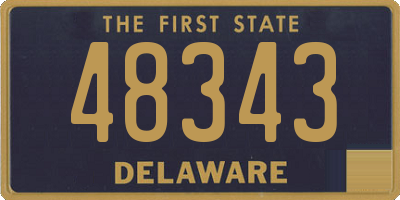DE license plate 48343