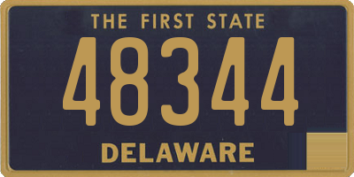 DE license plate 48344