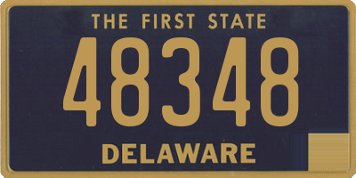 DE license plate 48348