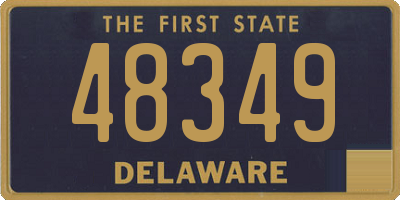 DE license plate 48349