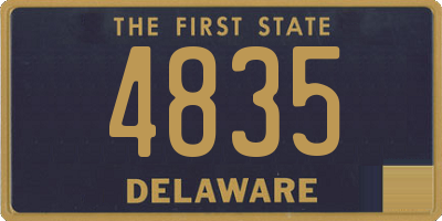 DE license plate 4835