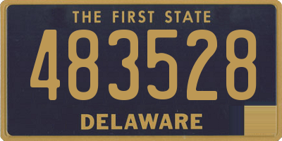 DE license plate 483528