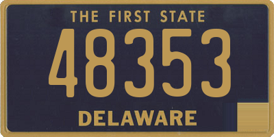 DE license plate 48353