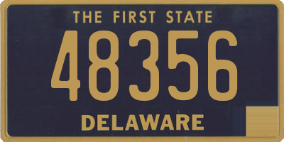 DE license plate 48356