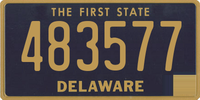 DE license plate 483577