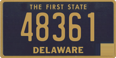 DE license plate 48361