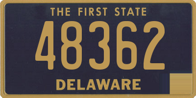 DE license plate 48362