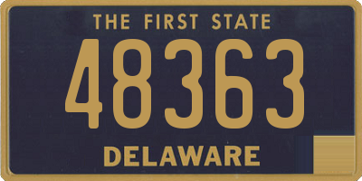 DE license plate 48363