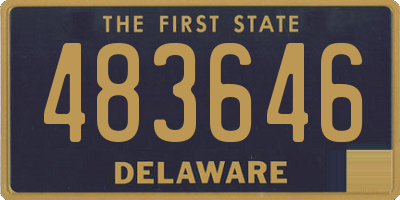 DE license plate 483646