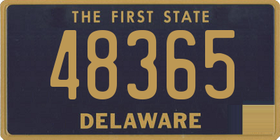 DE license plate 48365