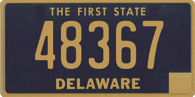 DE license plate 48367