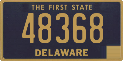 DE license plate 48368