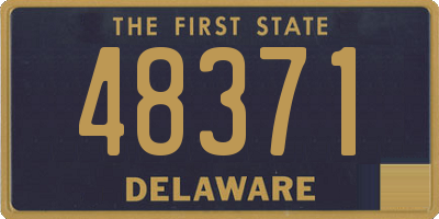 DE license plate 48371